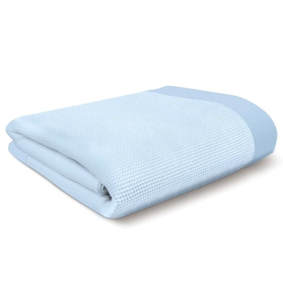 COPY - Baby Morgan Thermal Waffle Blanket Nylon Satin Trim - 18”x20” Mini Secur… - Picture 14 of 16